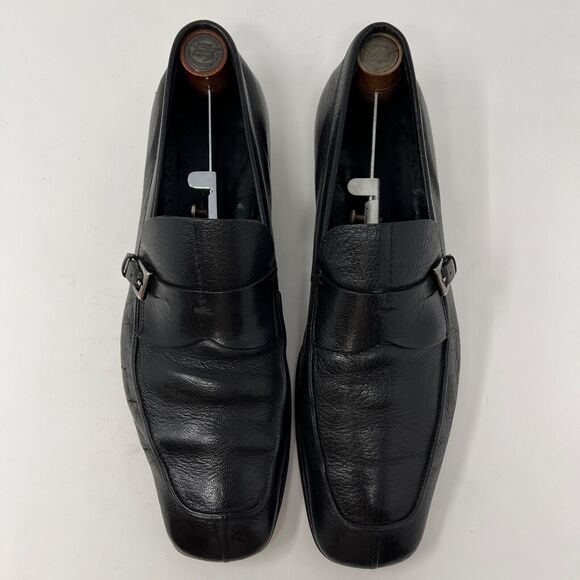 VINTAGE LUXURY PRADA BUSINESS LOAFER SHOES 2D0025 BLACK LEATHER US 9 - Picture 3 of 16